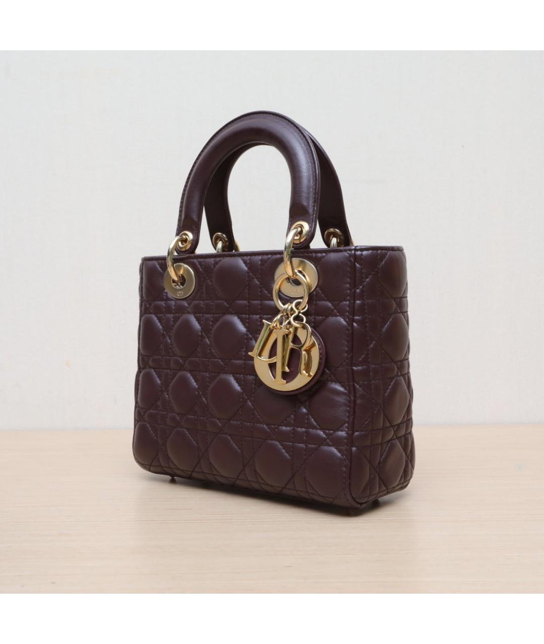CHRISTIAN DIOR Коричневая кожаная сумка через плечо, фото 4