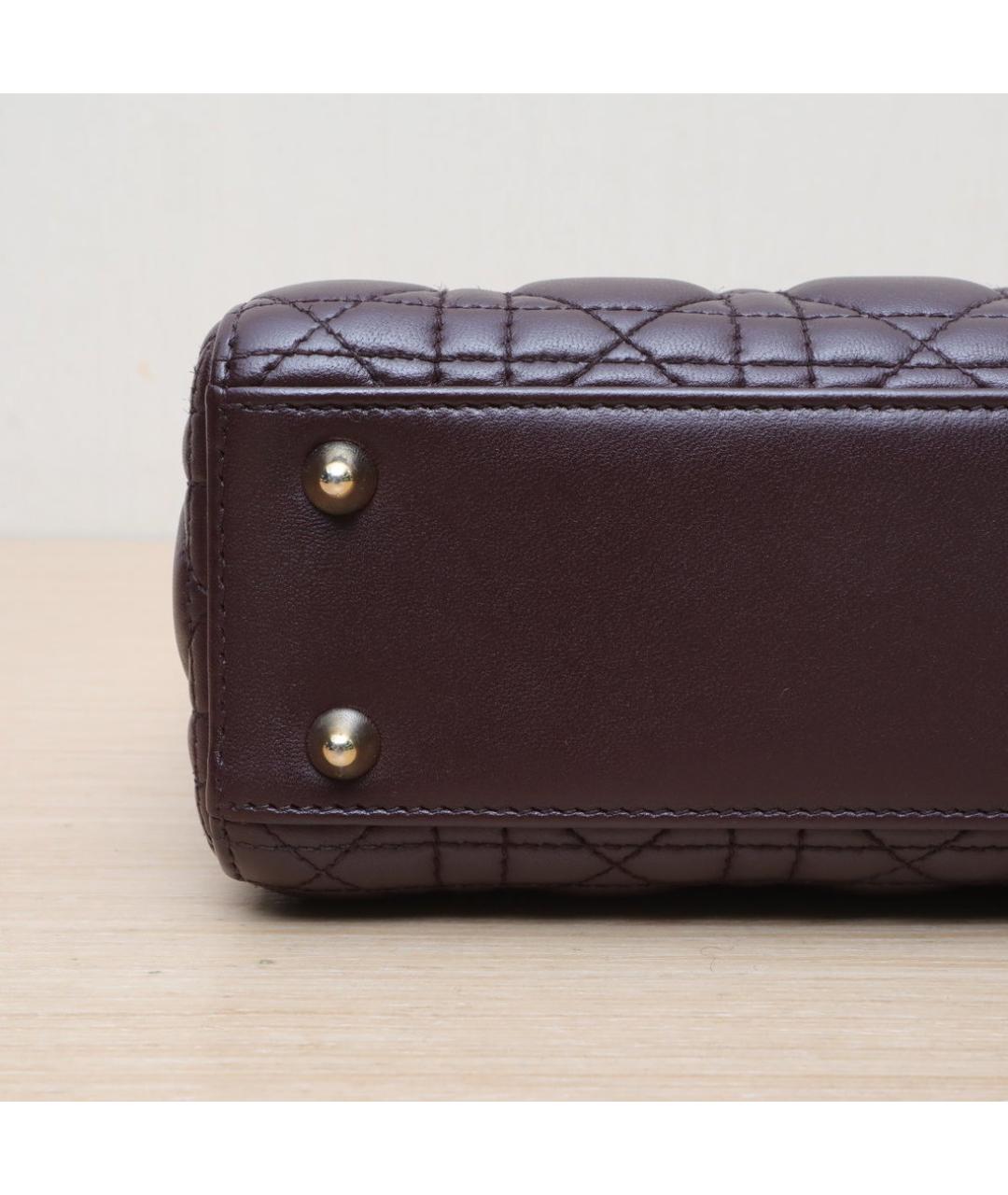 CHRISTIAN DIOR Коричневая кожаная сумка через плечо, фото 8