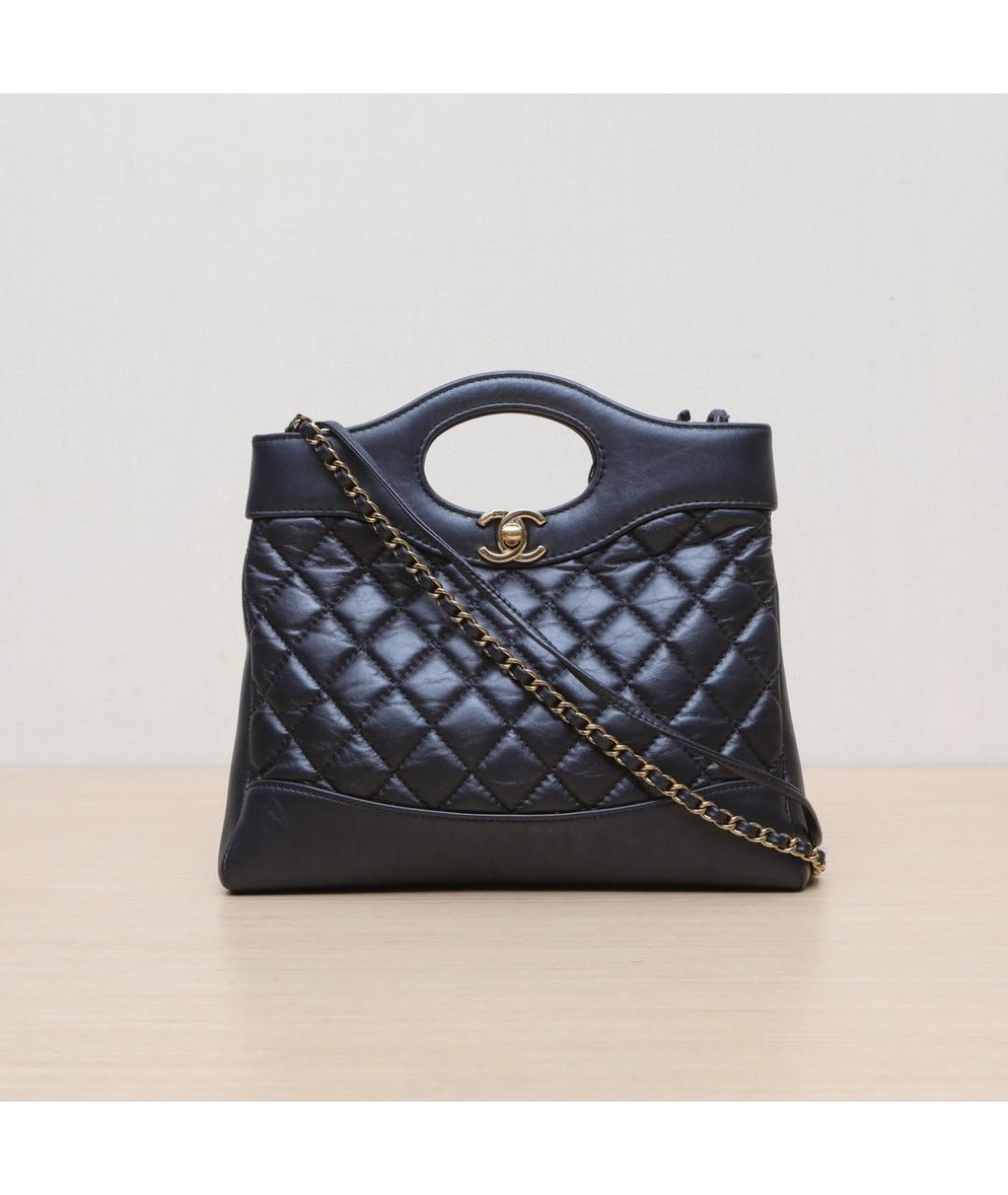 CHANEL Черная кожаная сумка через плечо, фото 3