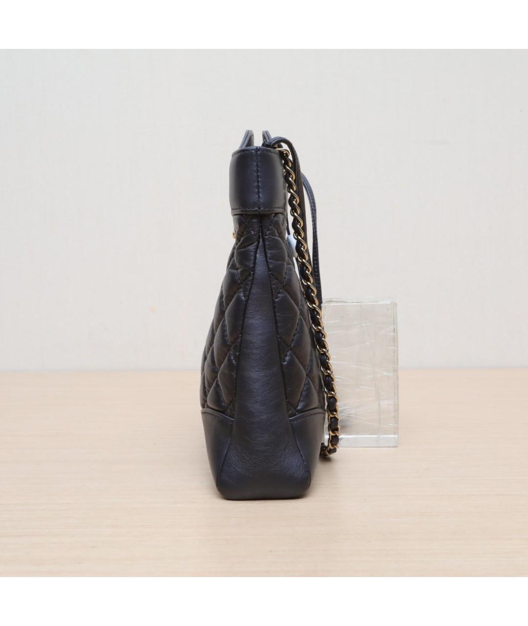CHANEL Черная кожаная сумка через плечо, фото 5