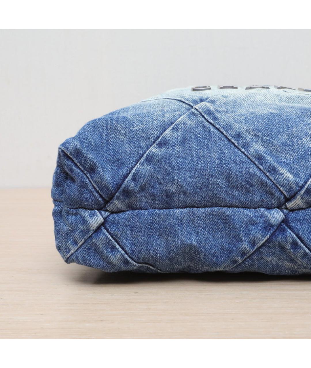 CHANEL Синяя деним сумка через плечо, фото 9