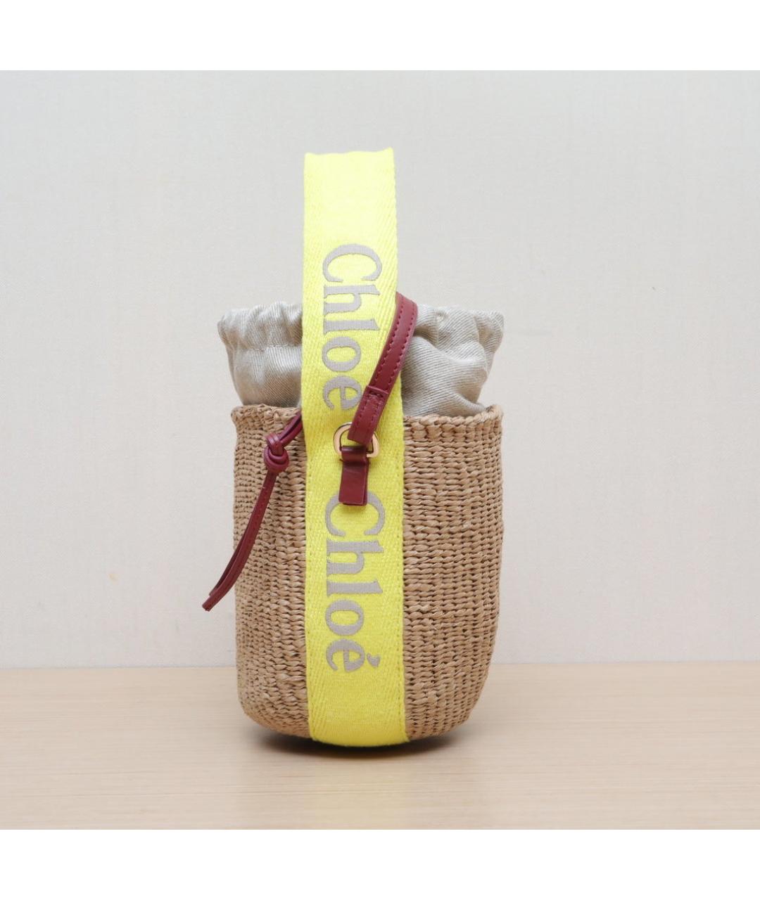 CHLOE Коричневая пелетеная сумка через плечо, фото 5