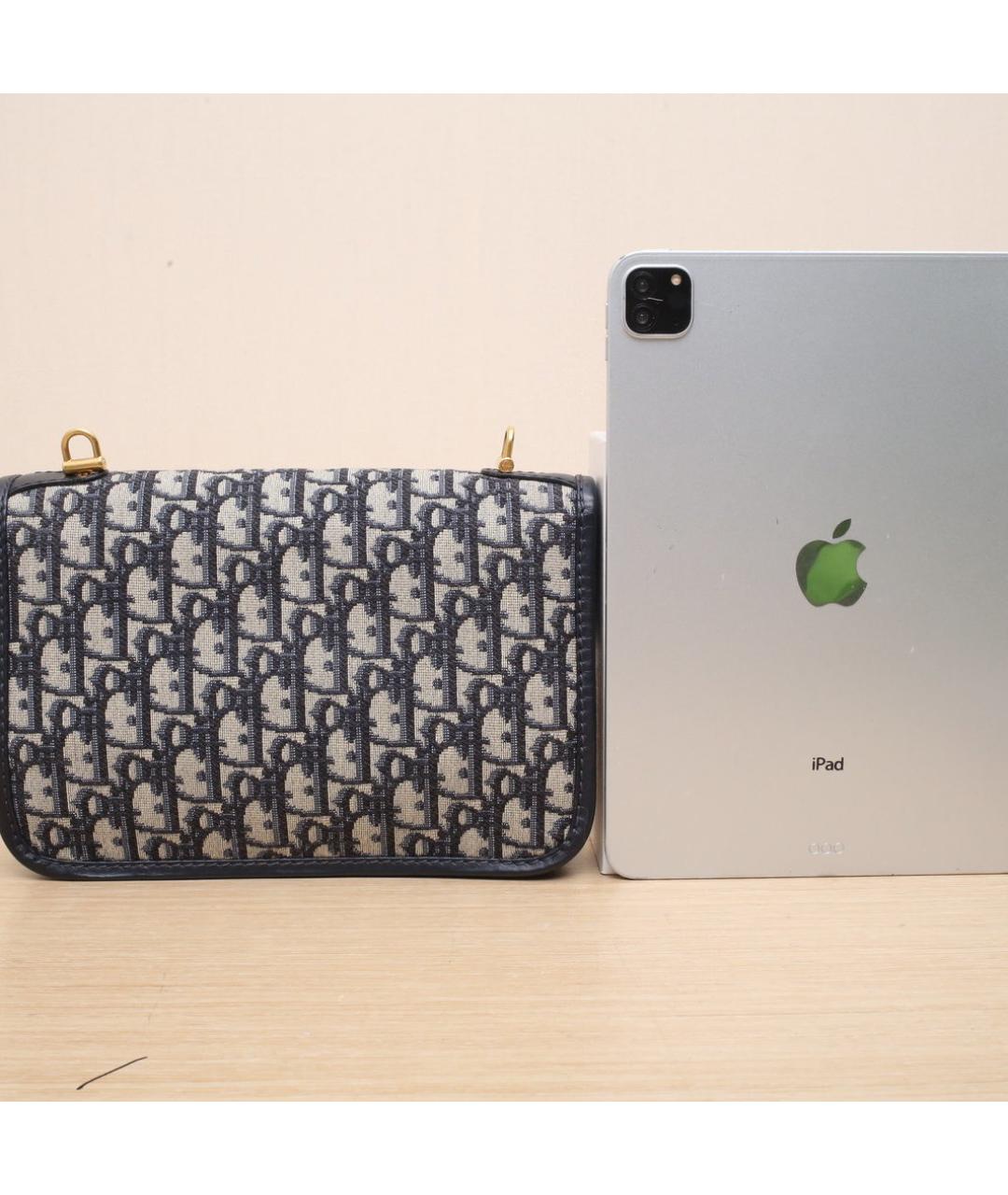 CHRISTIAN DIOR Темно-синяя сумка через плечо, фото 7