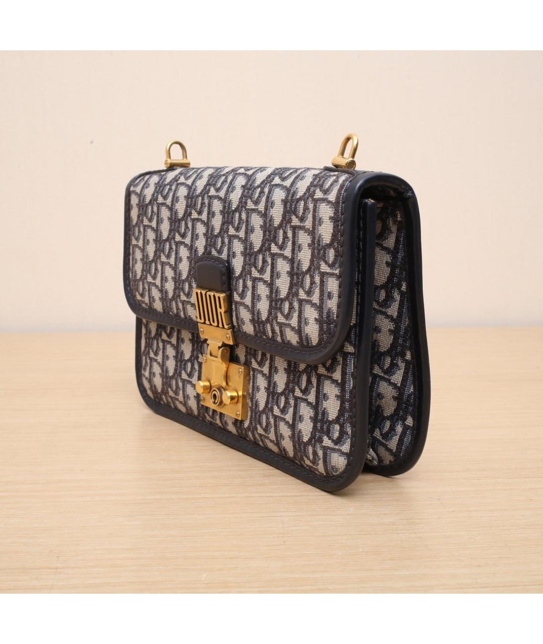 CHRISTIAN DIOR Темно-синяя сумка через плечо, фото 4