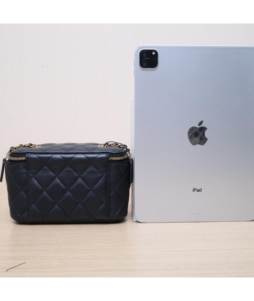 CHANEL Черная кожаная сумка через плечо, фото 7