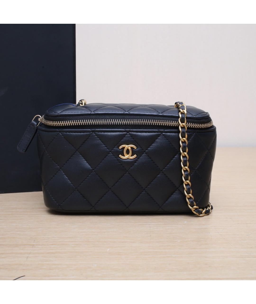 CHANEL Черная кожаная сумка через плечо, фото 2