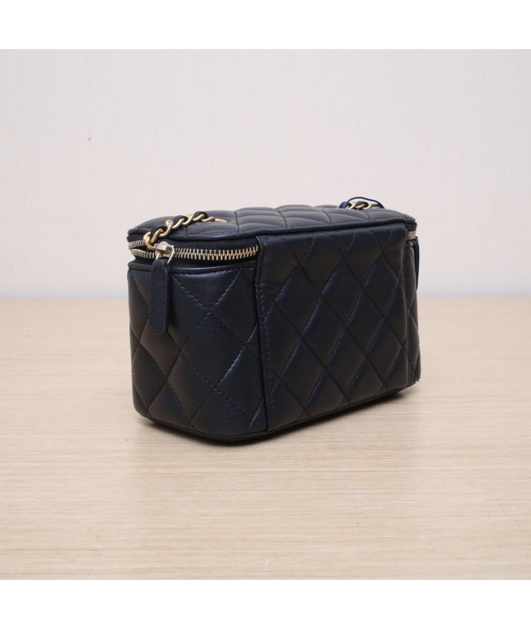 CHANEL Черная кожаная сумка через плечо, фото 6