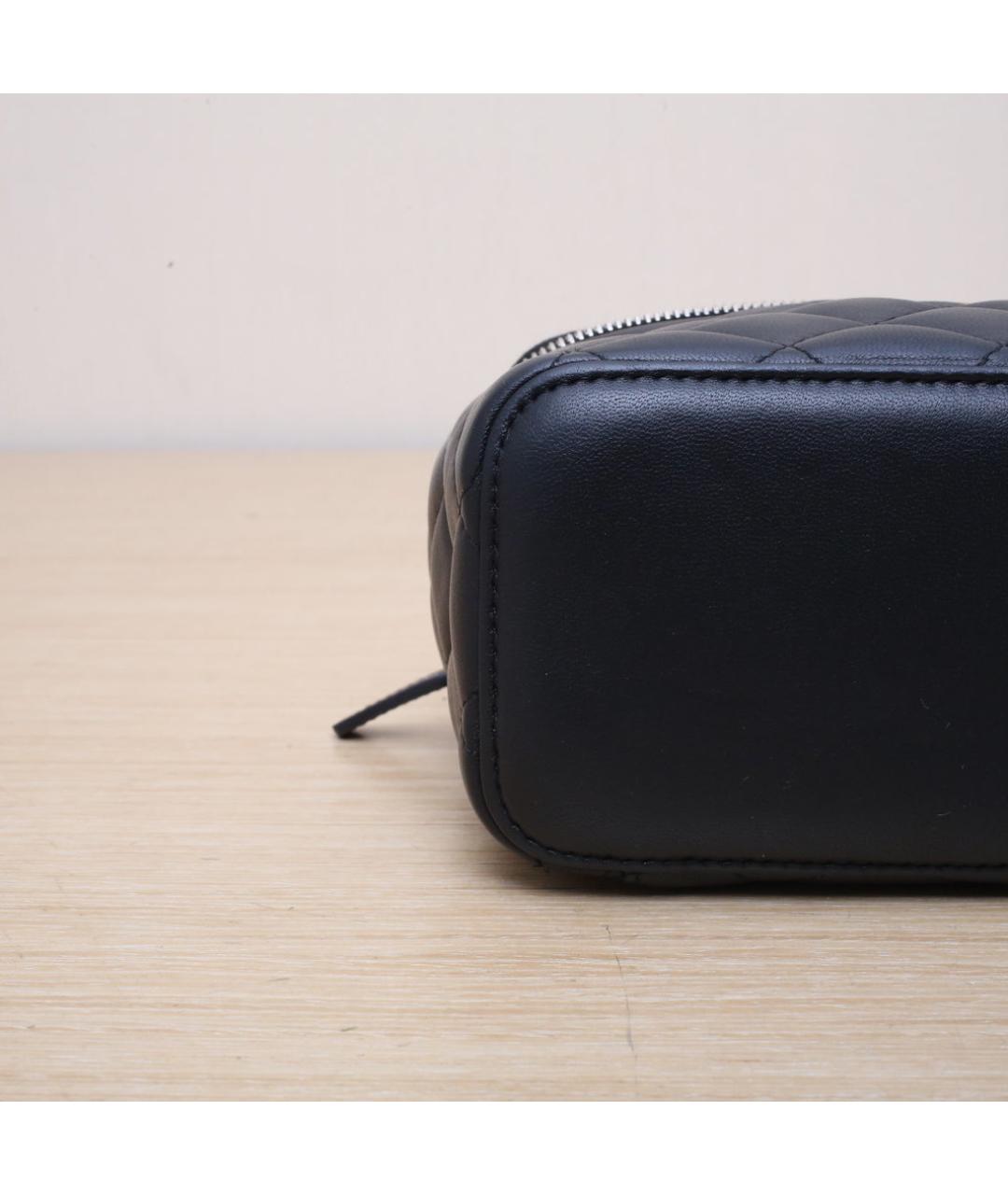 CHANEL Черная кожаная сумка через плечо, фото 9