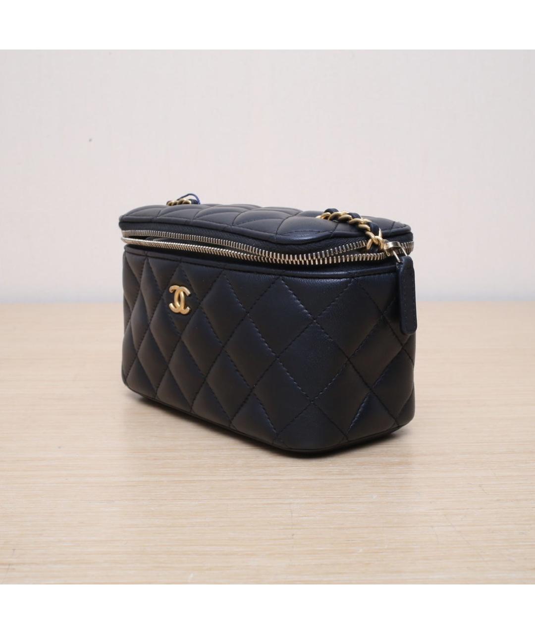 CHANEL Черная кожаная сумка через плечо, фото 4