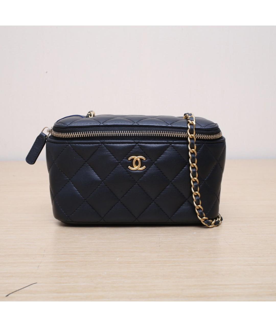 CHANEL Черная кожаная сумка через плечо, фото 3