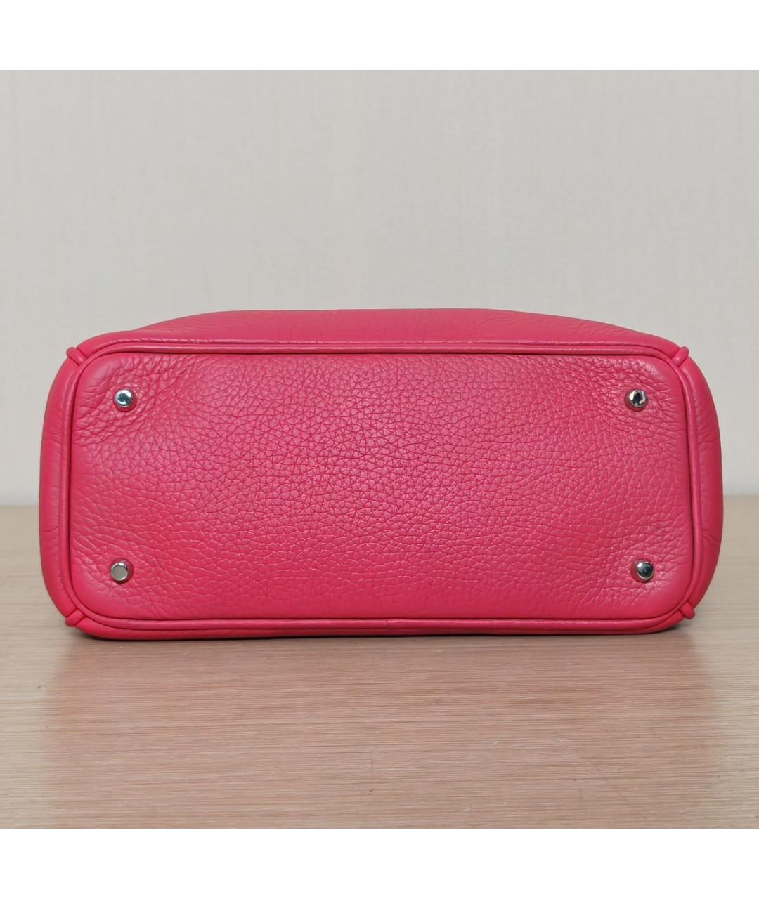 CHRISTIAN DIOR Розовая кожаная сумка через плечо, фото 7