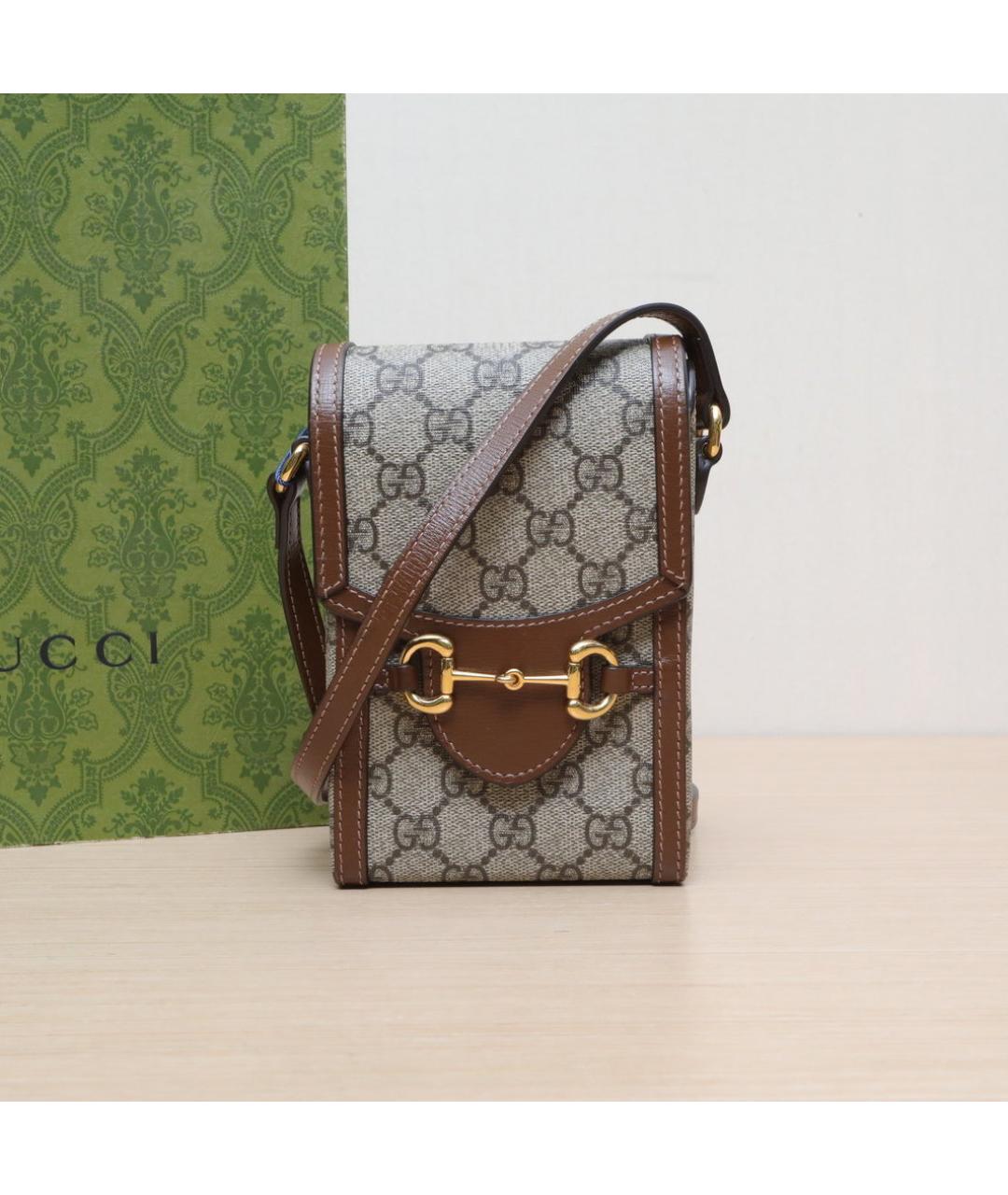 GUCCI Коричневая сумка через плечо, фото 2