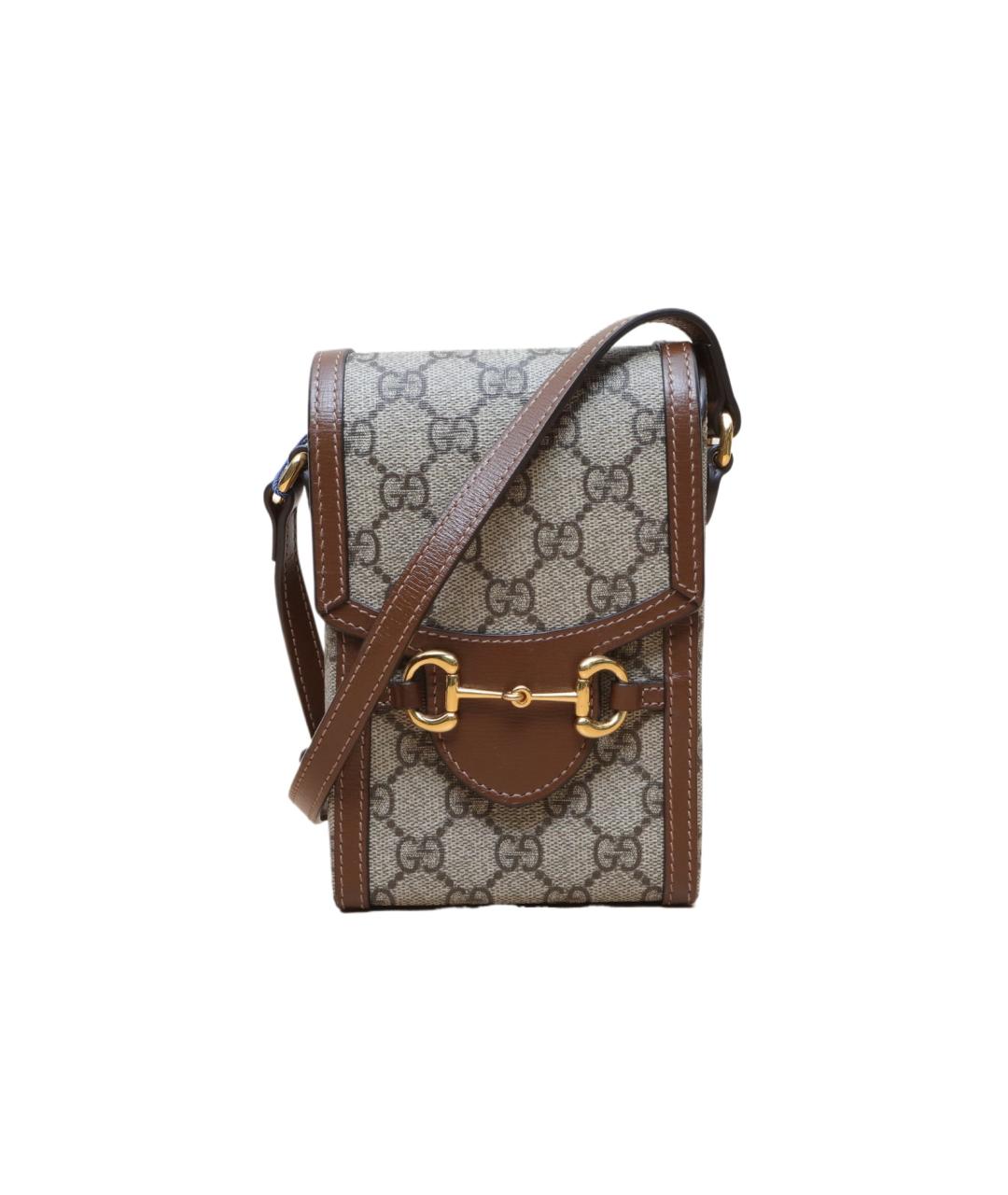 GUCCI Коричневая сумка через плечо, фото 1