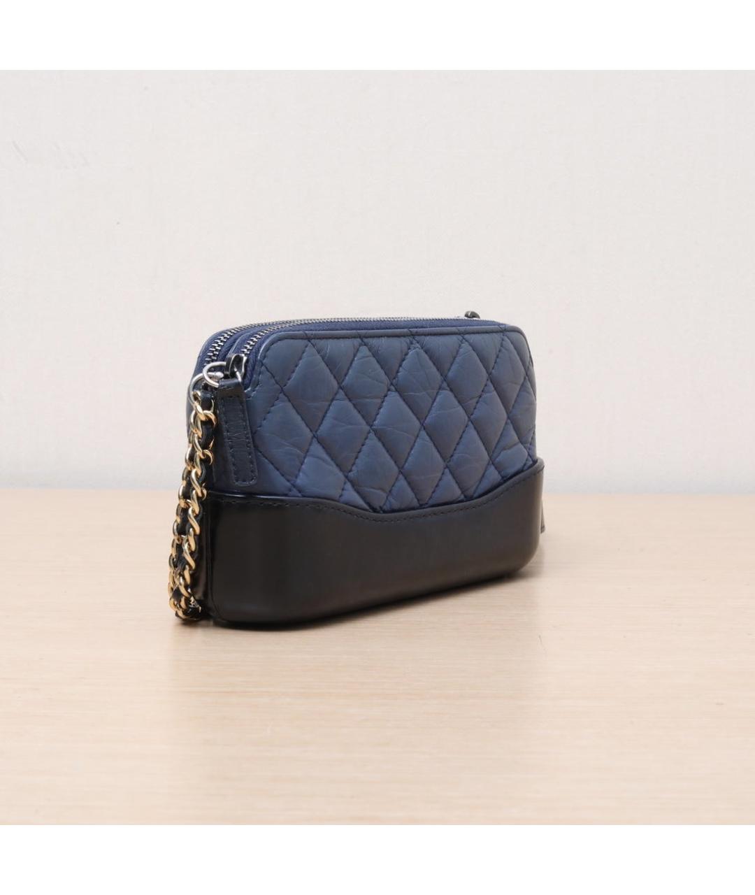 CHANEL Черная кожаная сумка через плечо, фото 6