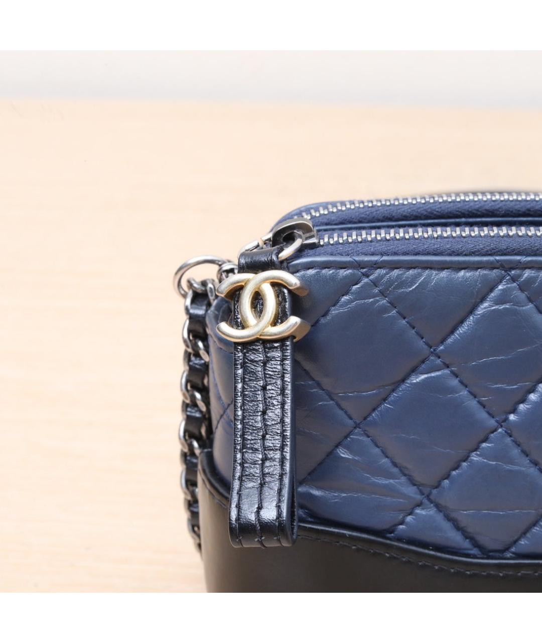 CHANEL Черная кожаная сумка через плечо, фото 8