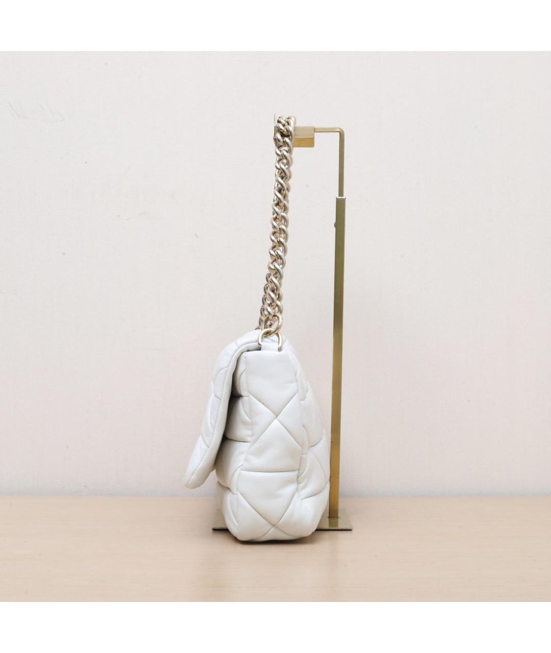 PRADA Белая кожаная сумка через плечо, фото 5