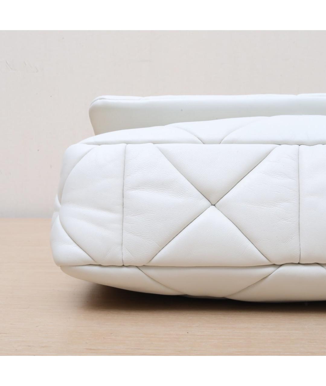 PRADA Белая кожаная сумка через плечо, фото 9