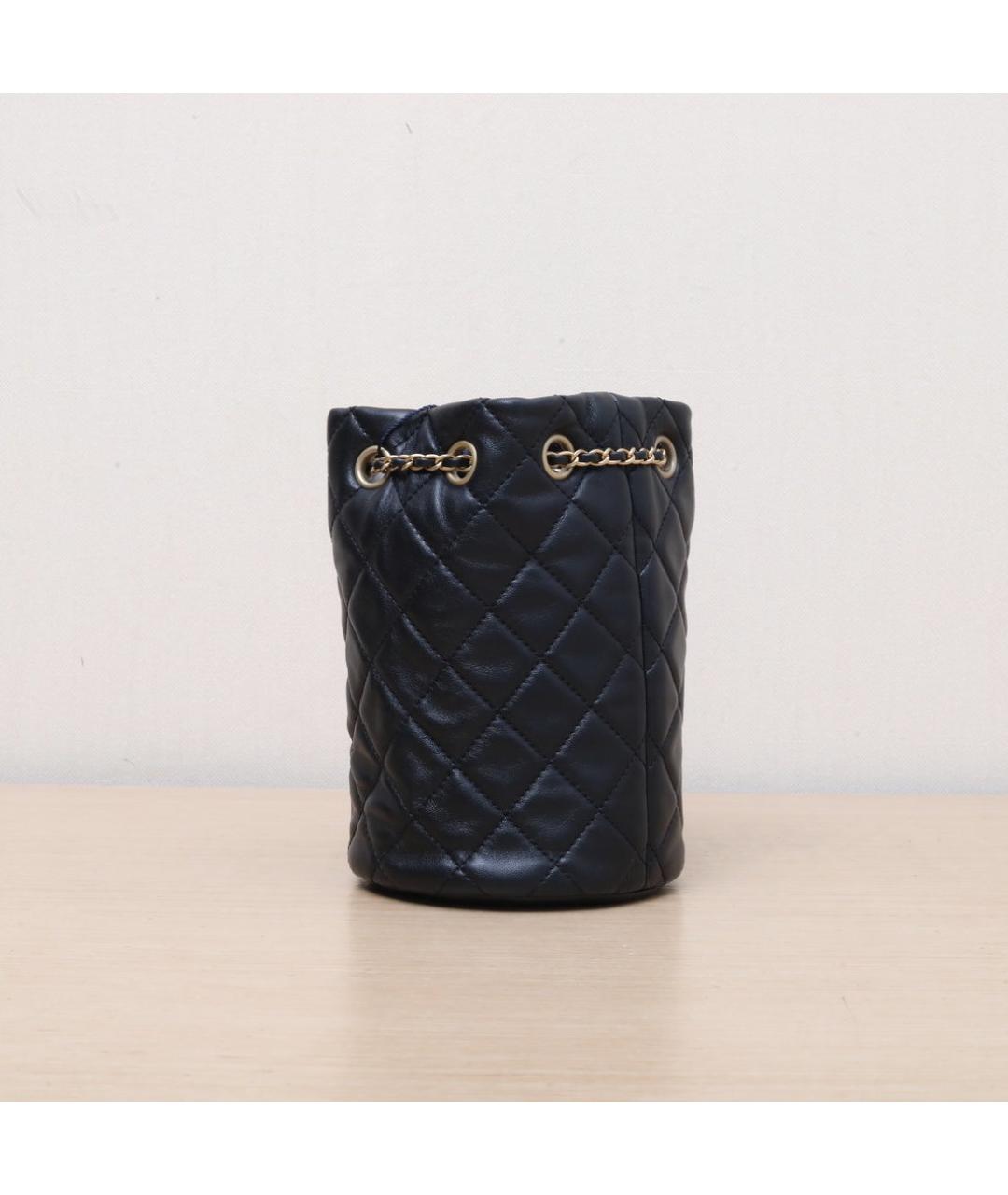 CHANEL Черная кожаная сумка через плечо, фото 6