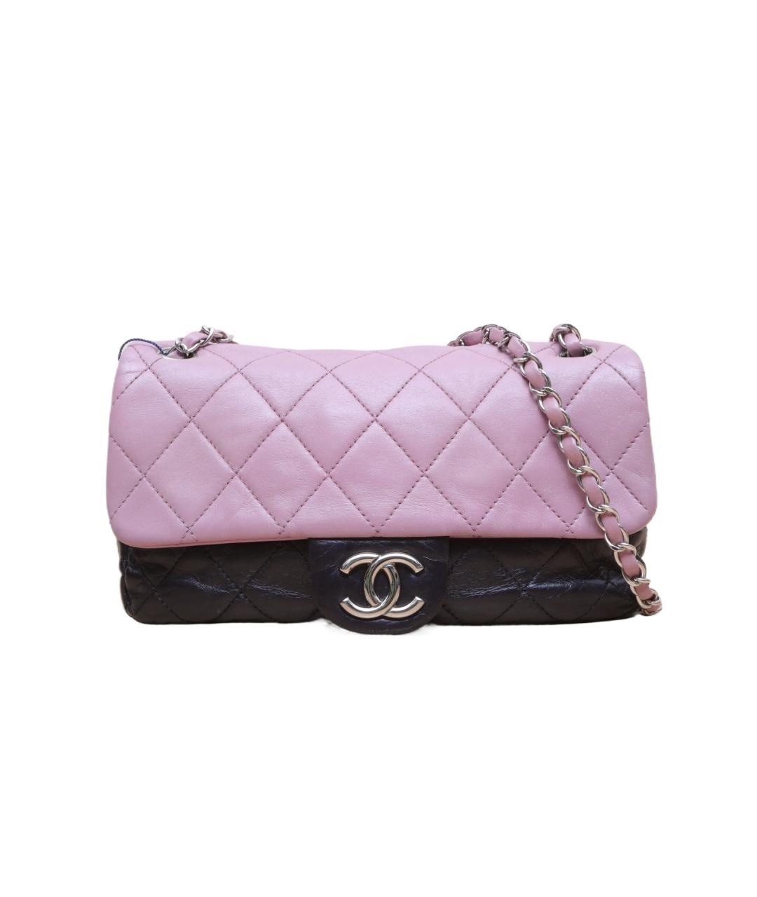 CHANEL Розовая кожаная сумка через плечо, фото 1