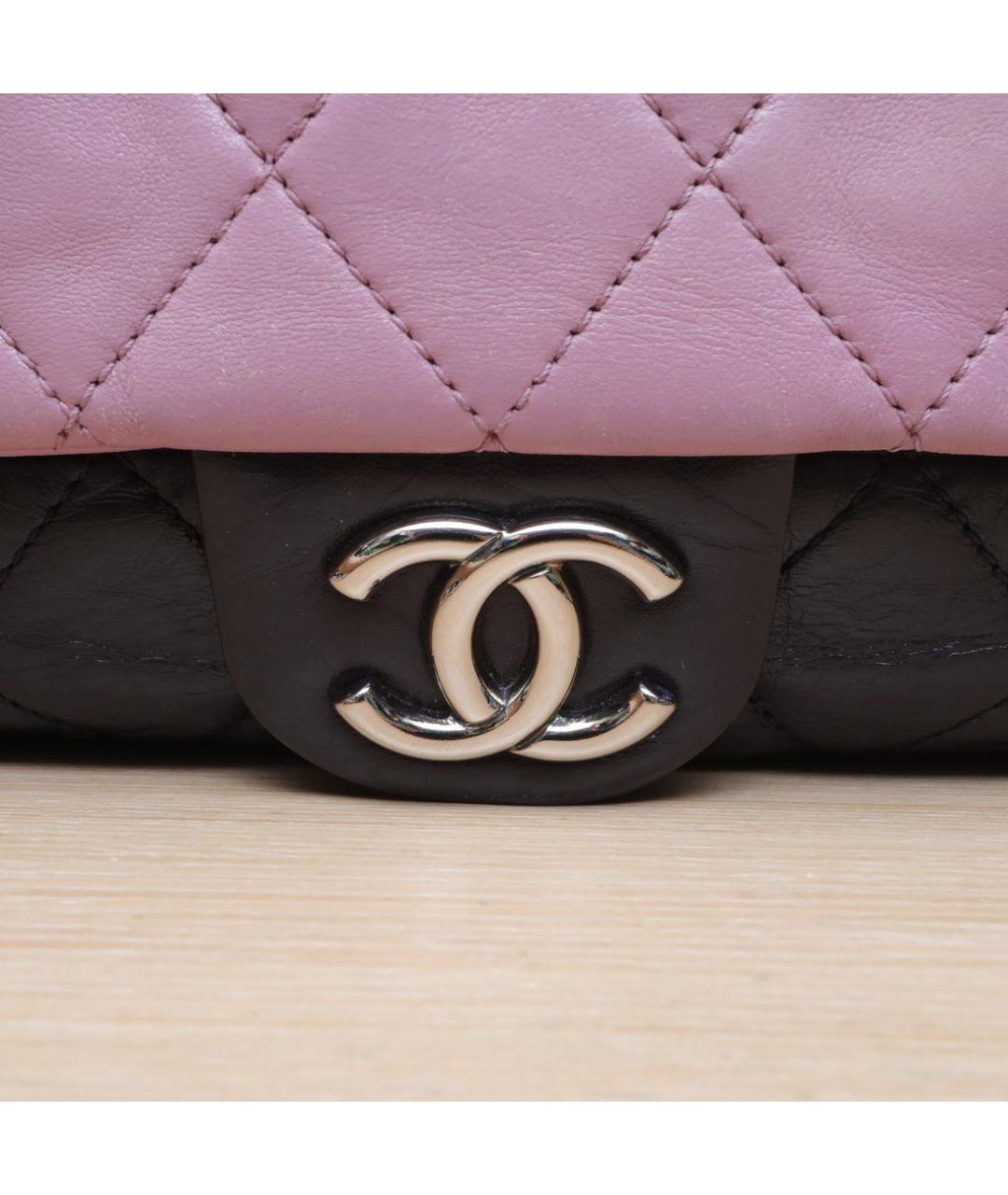 CHANEL Розовая кожаная сумка через плечо, фото 8