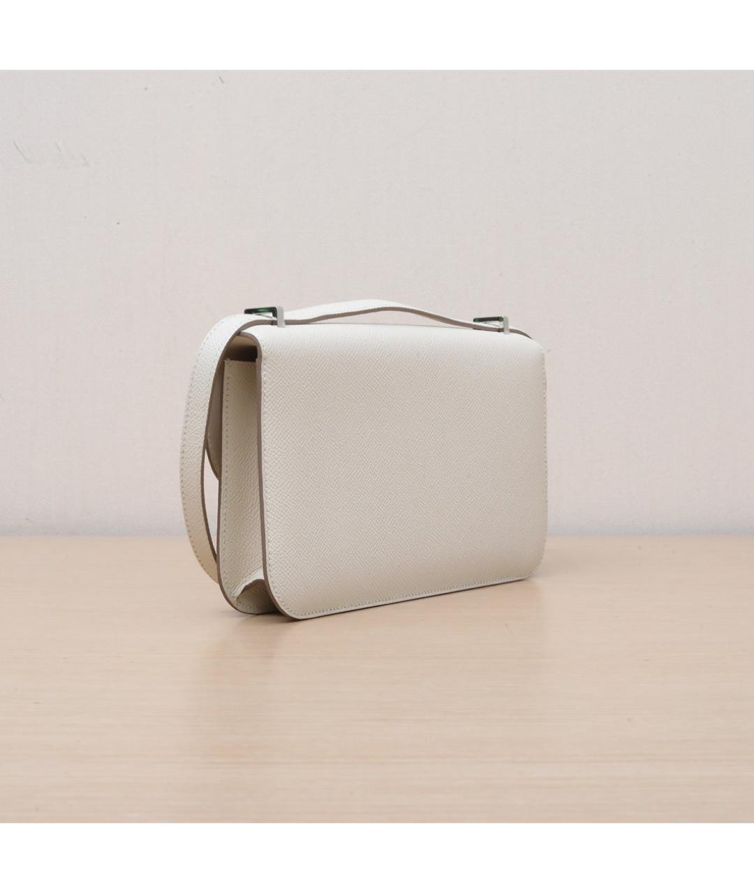 HERMES Бежевая кожаная сумка через плечо, фото 6