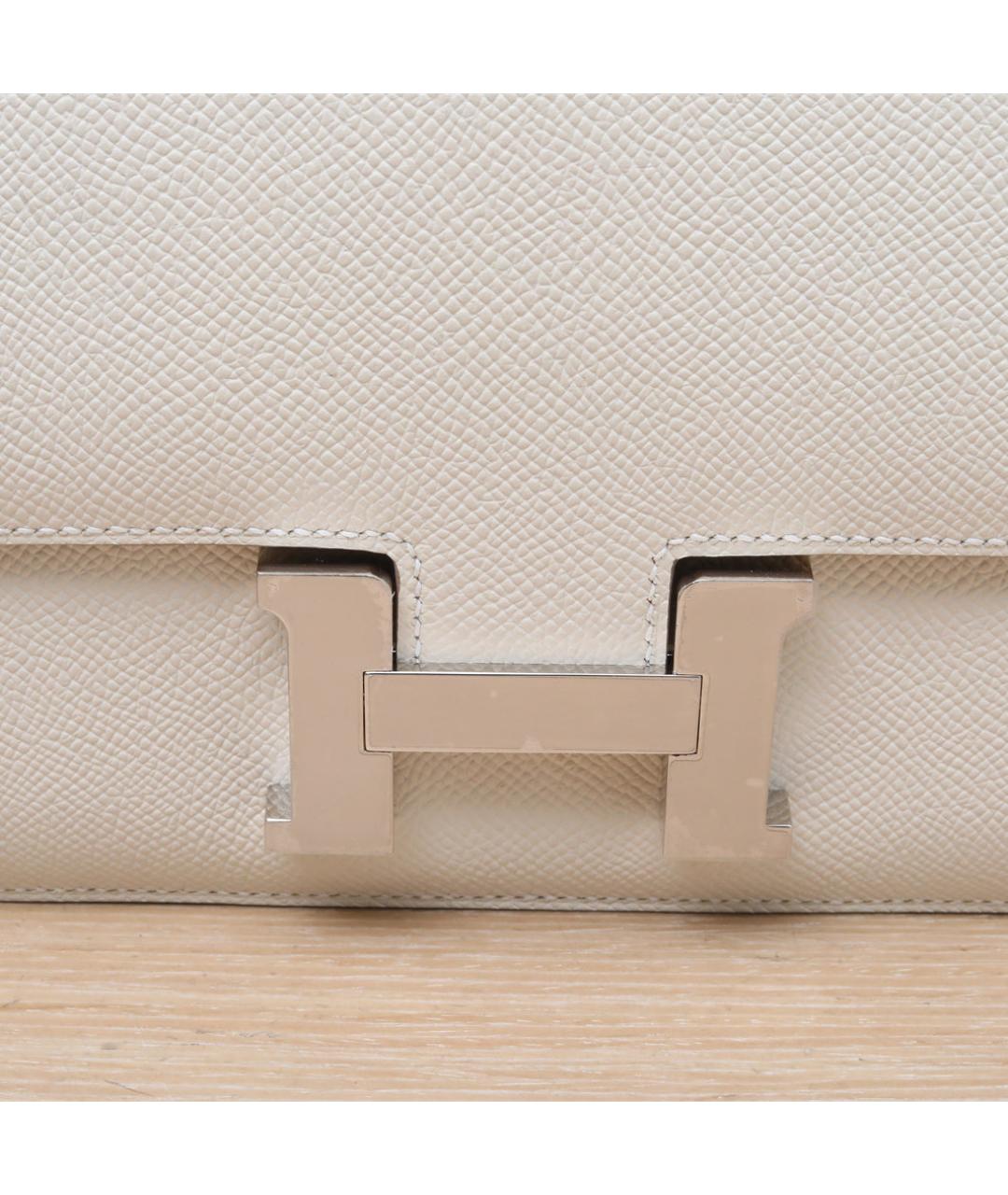 HERMES Бежевая кожаная сумка через плечо, фото 8