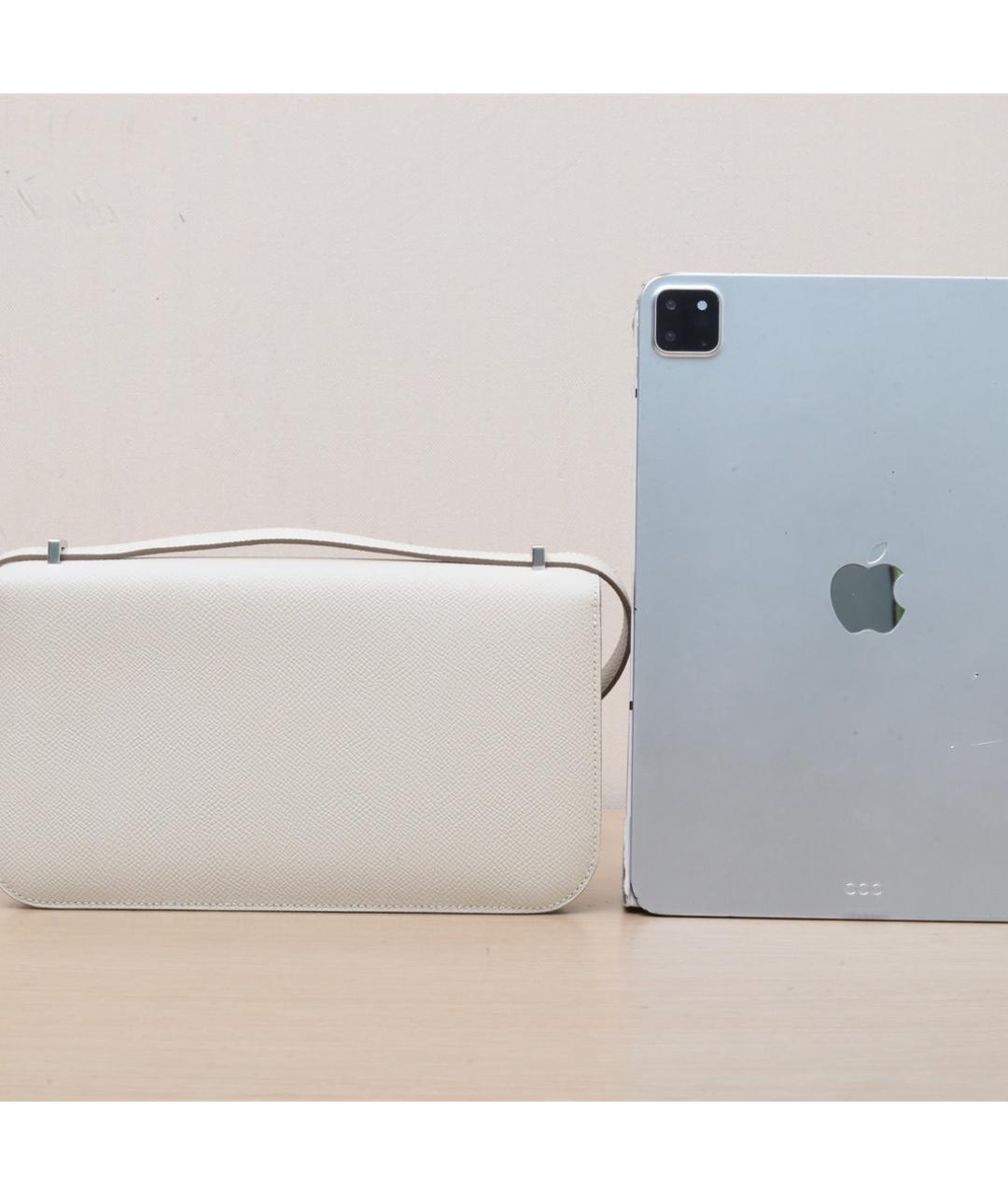 HERMES Бежевая кожаная сумка через плечо, фото 7