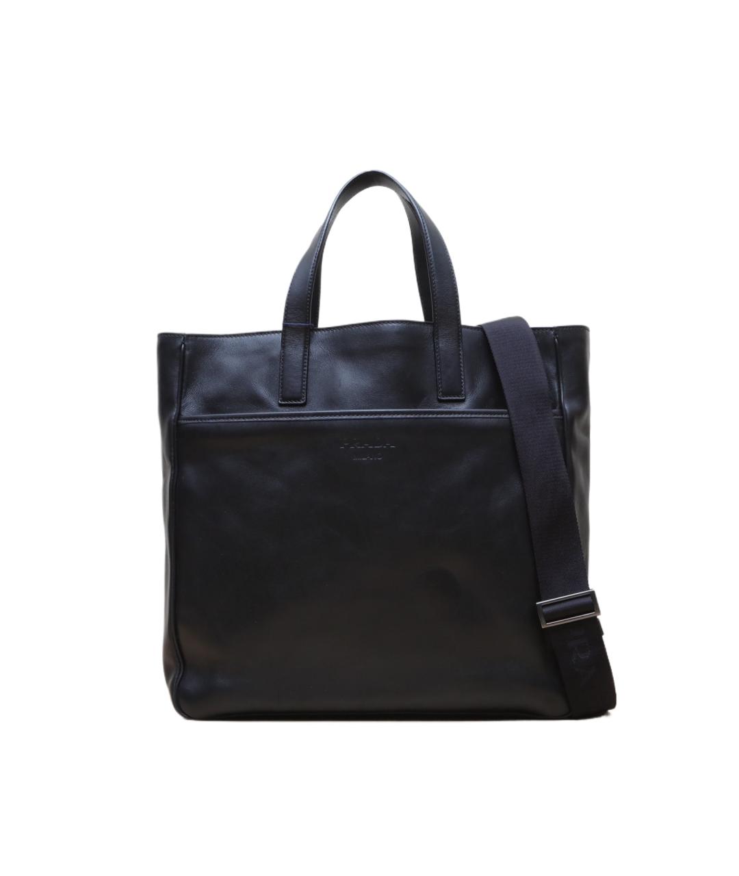 PRADA Черная кожаная сумка через плечо, фото 1