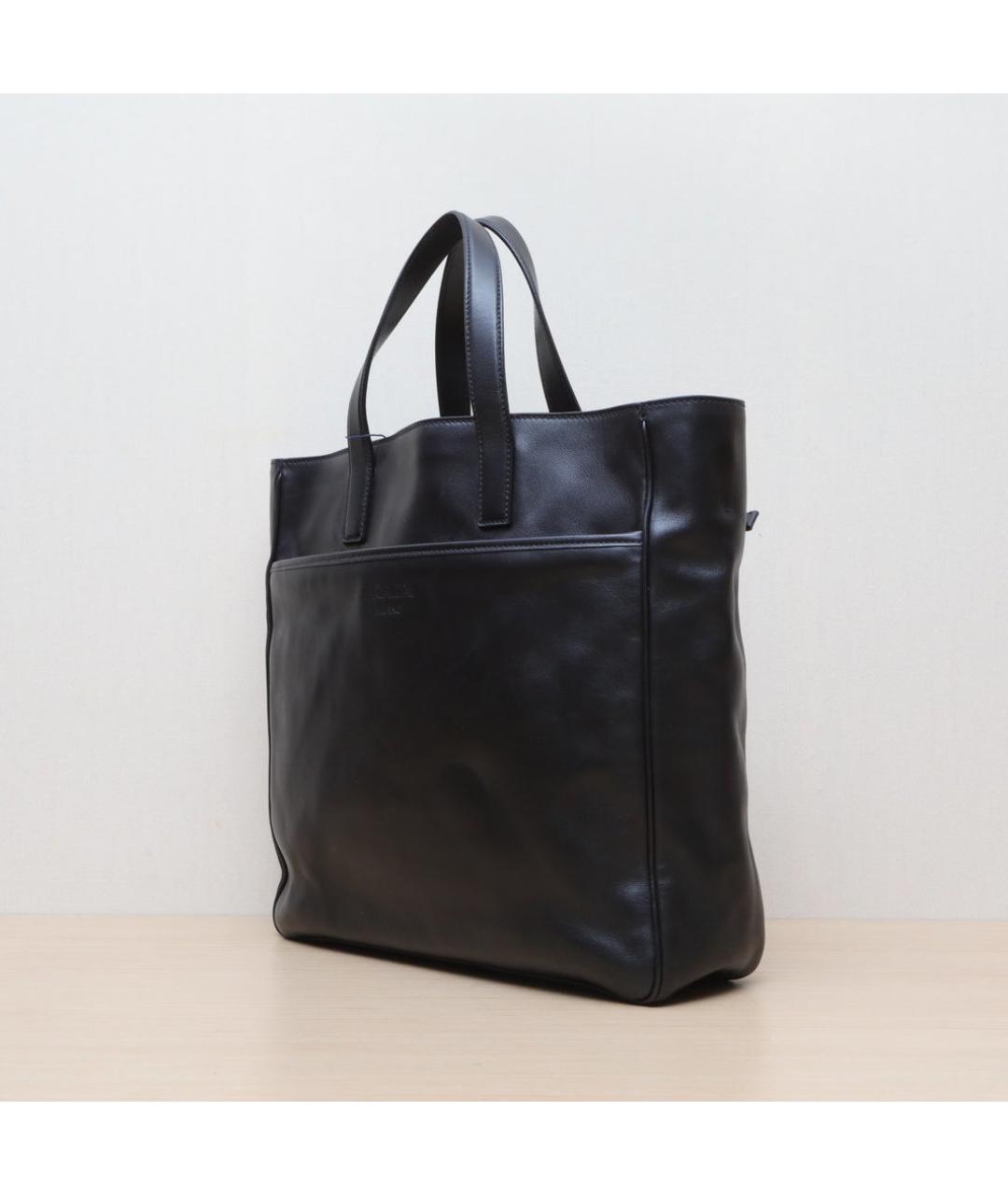 PRADA Черная кожаная сумка через плечо, фото 4