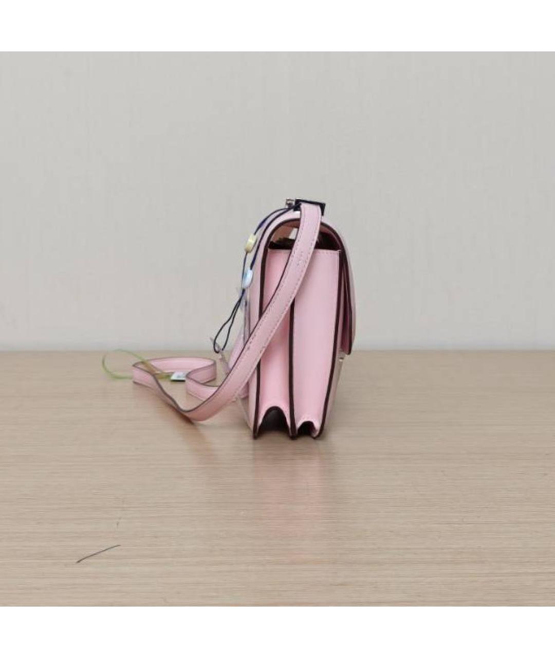 HERMES Розовая кожаная сумка через плечо, фото 7