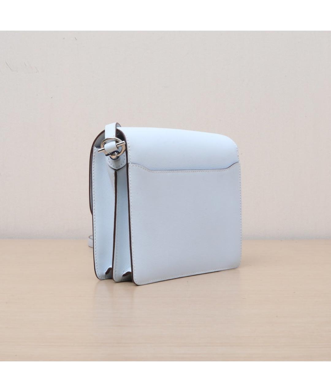 HERMES Белая кожаная сумка через плечо, фото 6