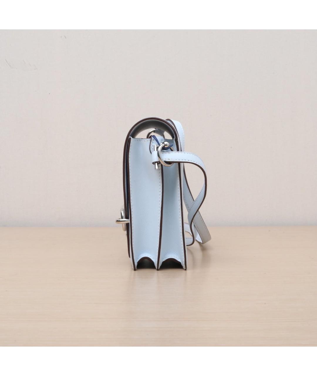 HERMES Белая кожаная сумка через плечо, фото 5