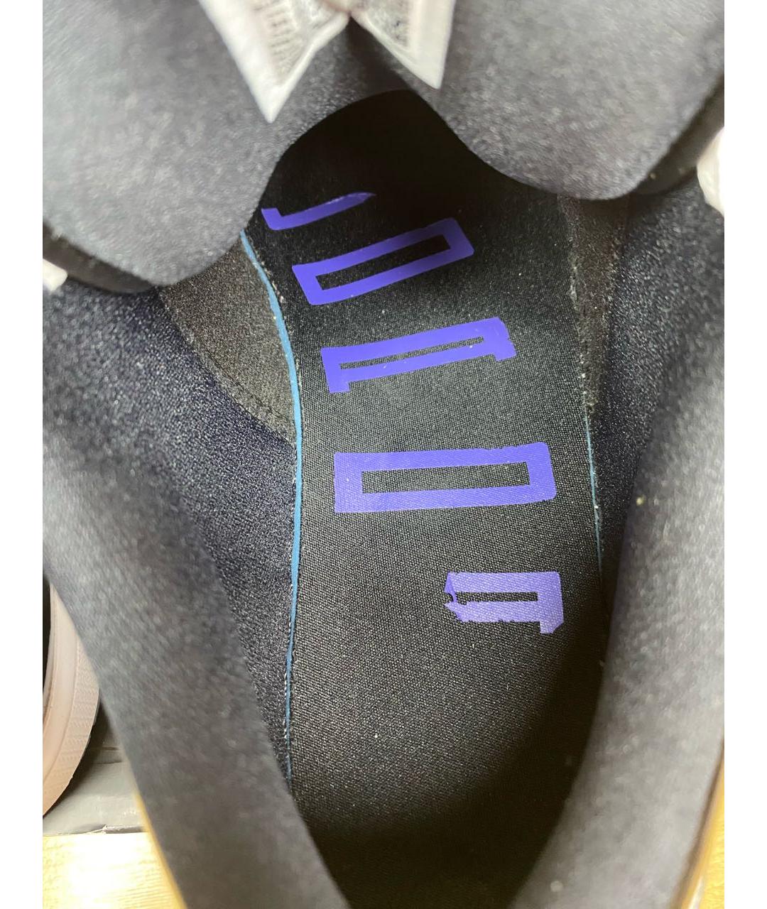 JORDAN Черные низкие кроссовки / кеды из лакированной кожи, фото 6