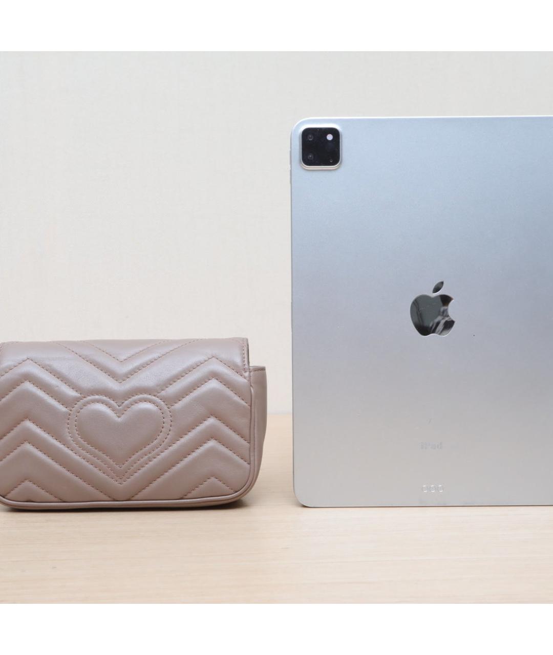 GUCCI Бежевая кожаная сумка через плечо, фото 7