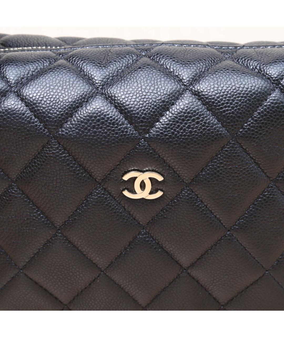 CHANEL Черная кожаная сумка через плечо, фото 8