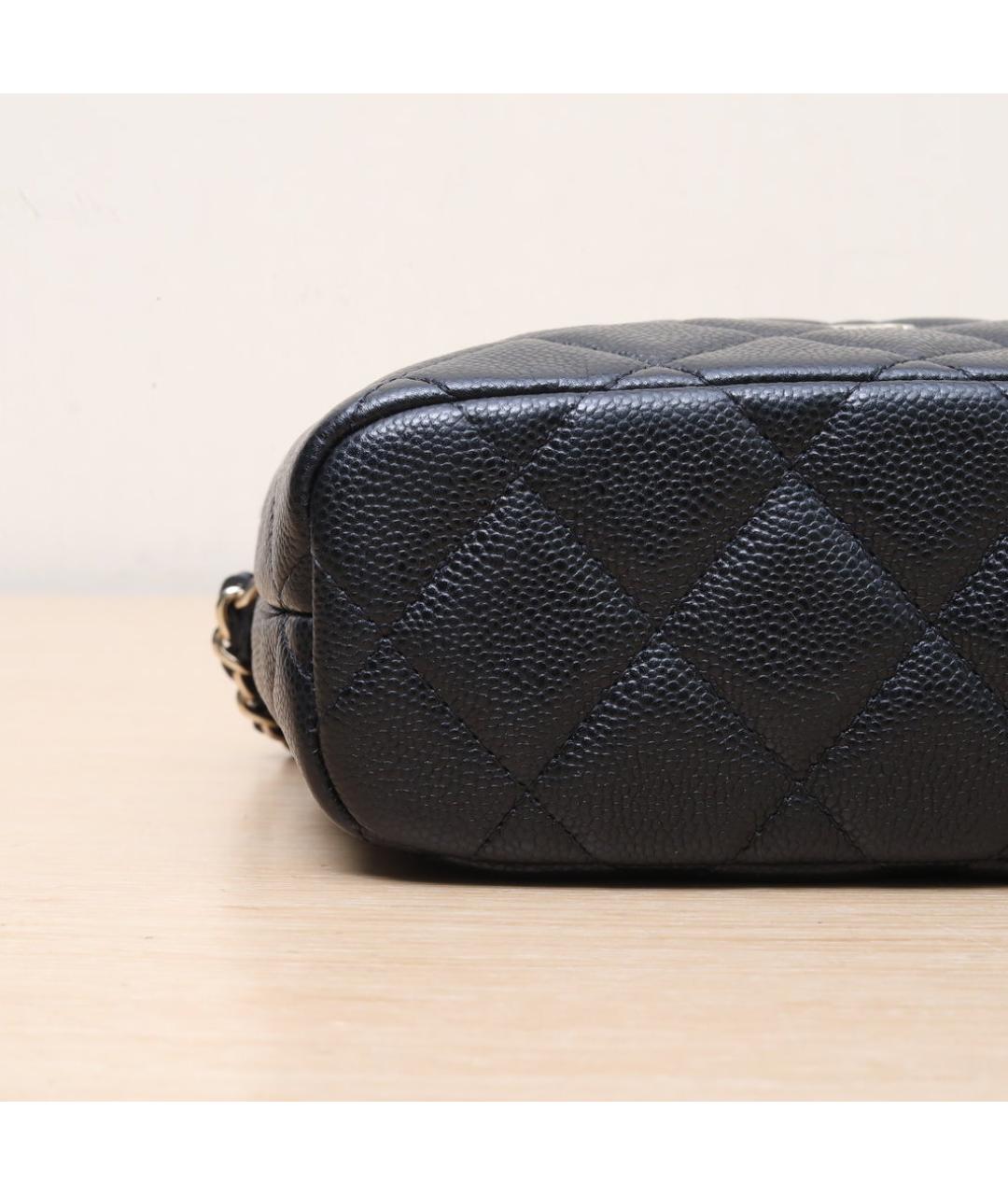 CHANEL Черная кожаная сумка через плечо, фото 9