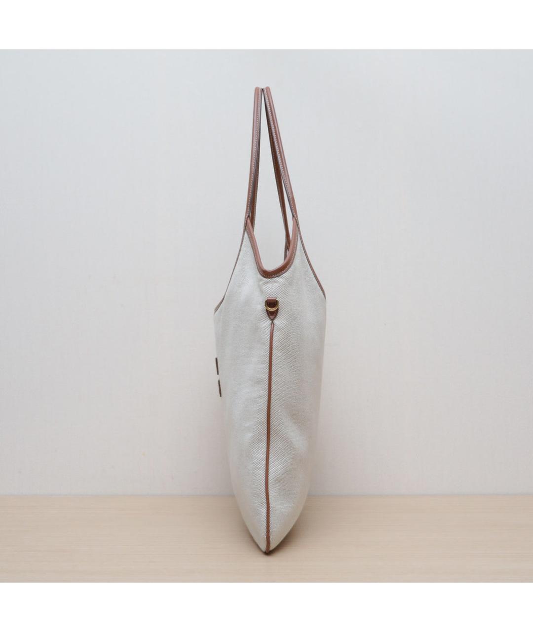 MIU MIU Бежевая тканевая сумка через плечо, фото 5