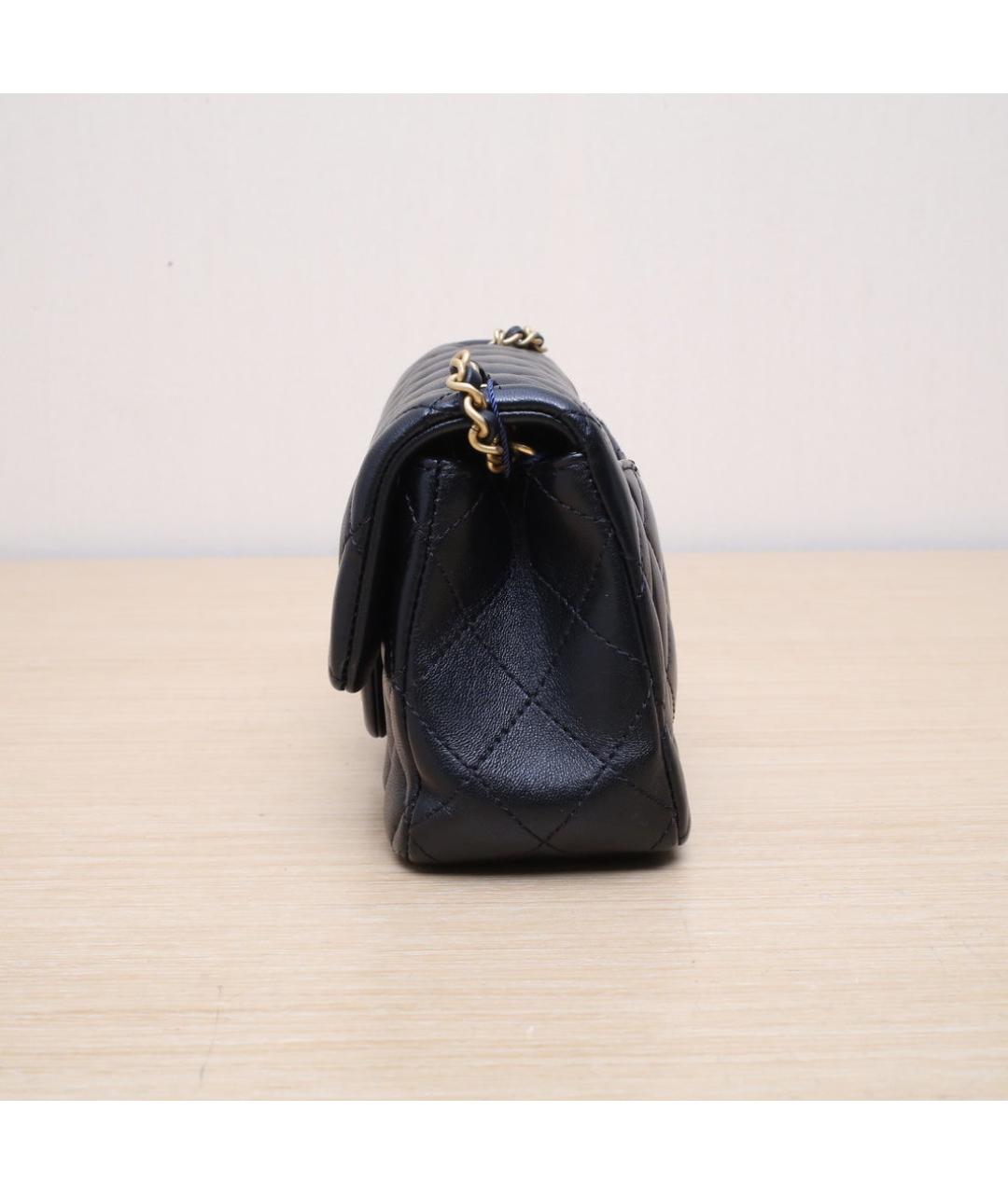 CHANEL Черная кожаная сумка через плечо, фото 5