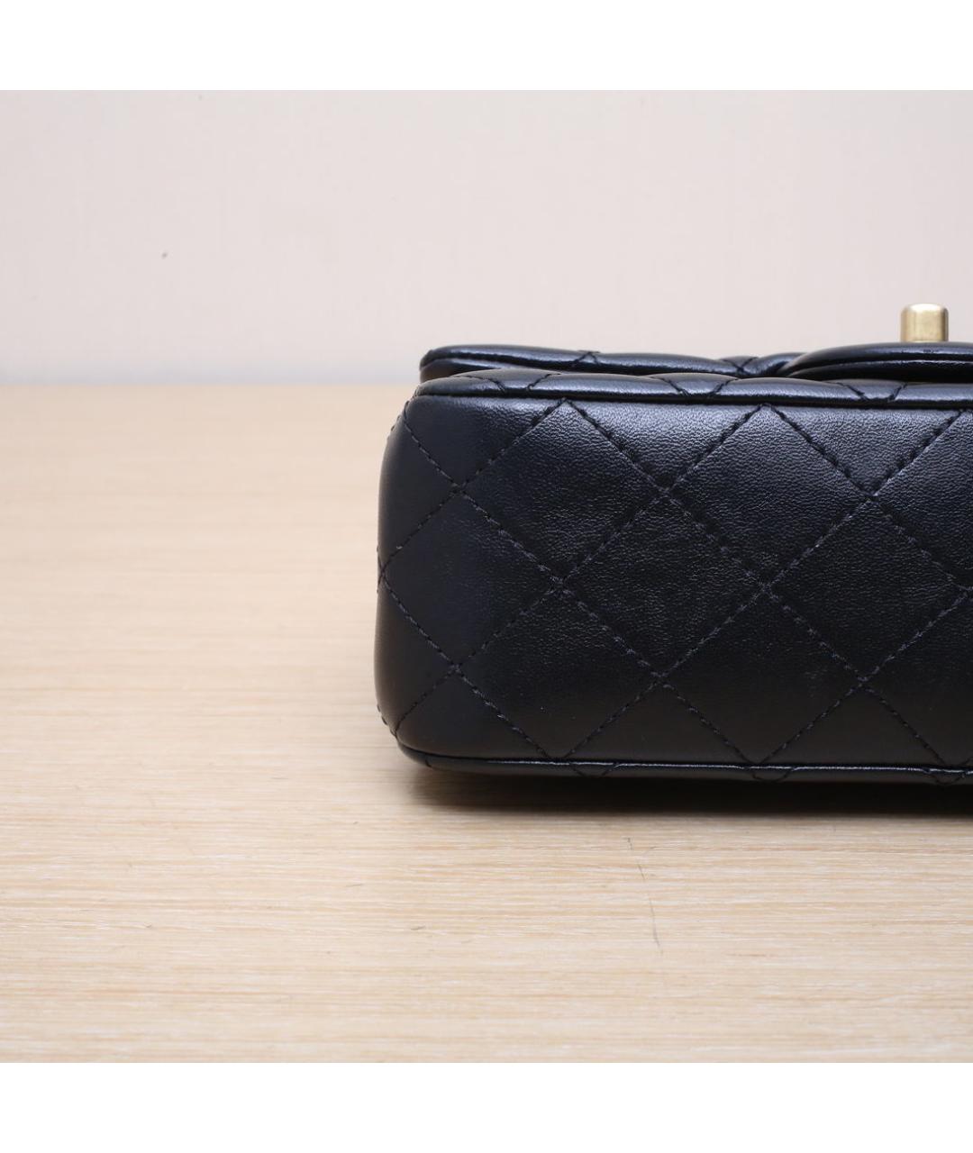 CHANEL Черная кожаная сумка через плечо, фото 9