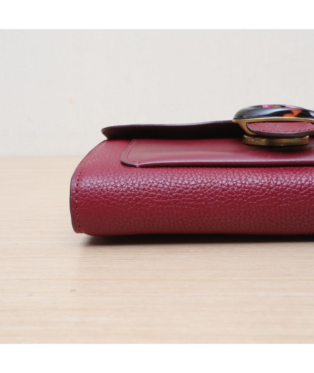 COACH Красная кожаная сумка через плечо, фото 9