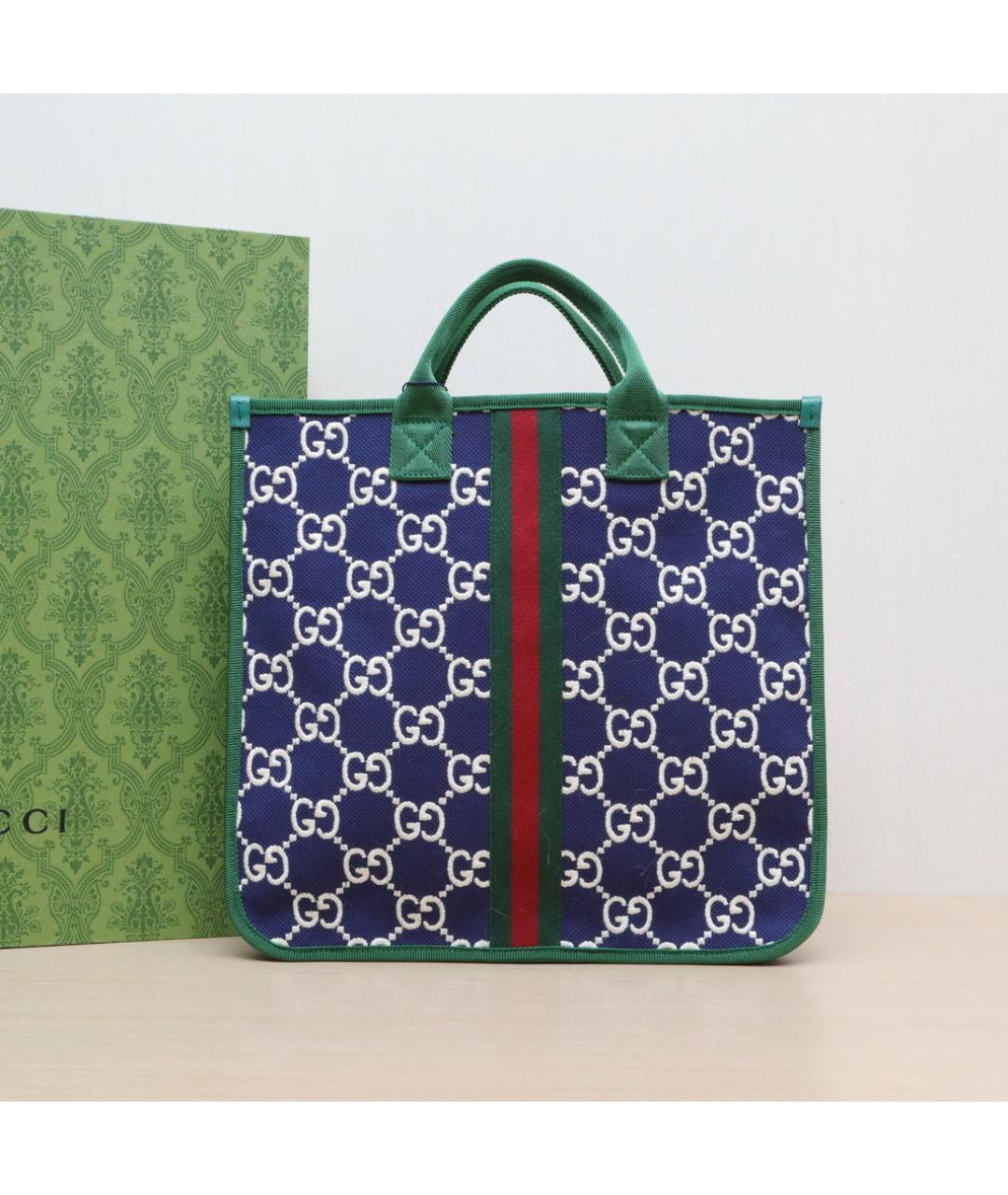 GUCCI Темно-синяя сумка через плечо, фото 2