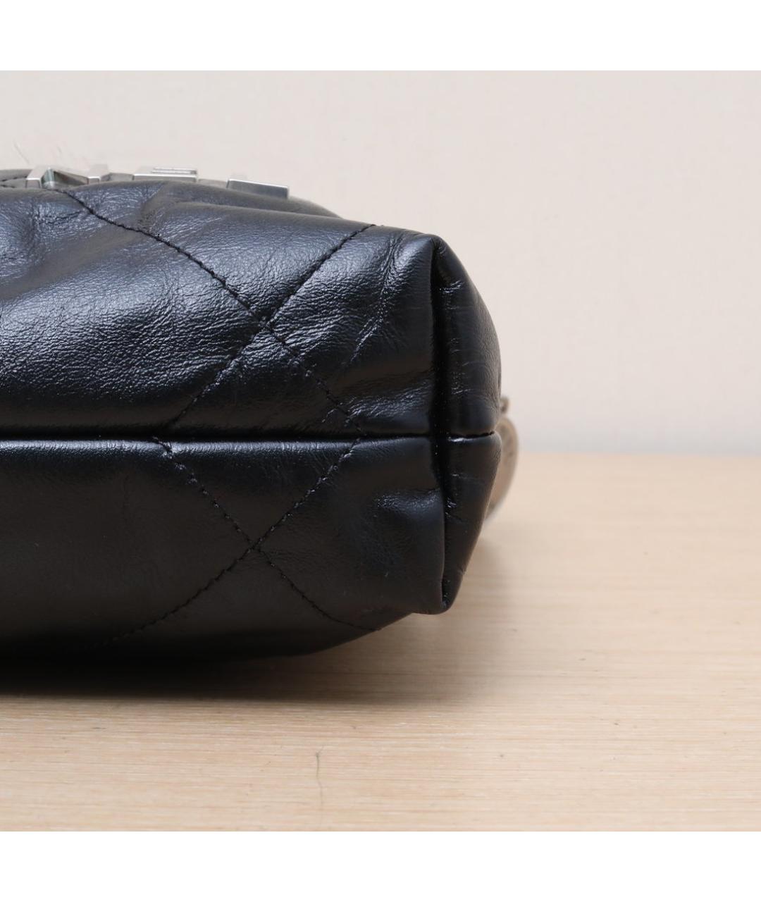 CHANEL Черная кожаная сумка через плечо, фото 9