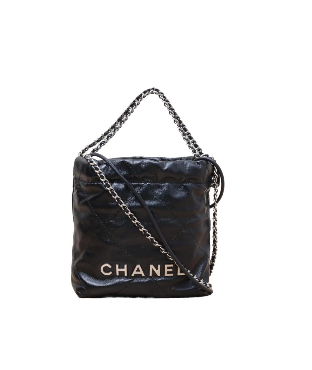 CHANEL Черная кожаная сумка через плечо, фото 1