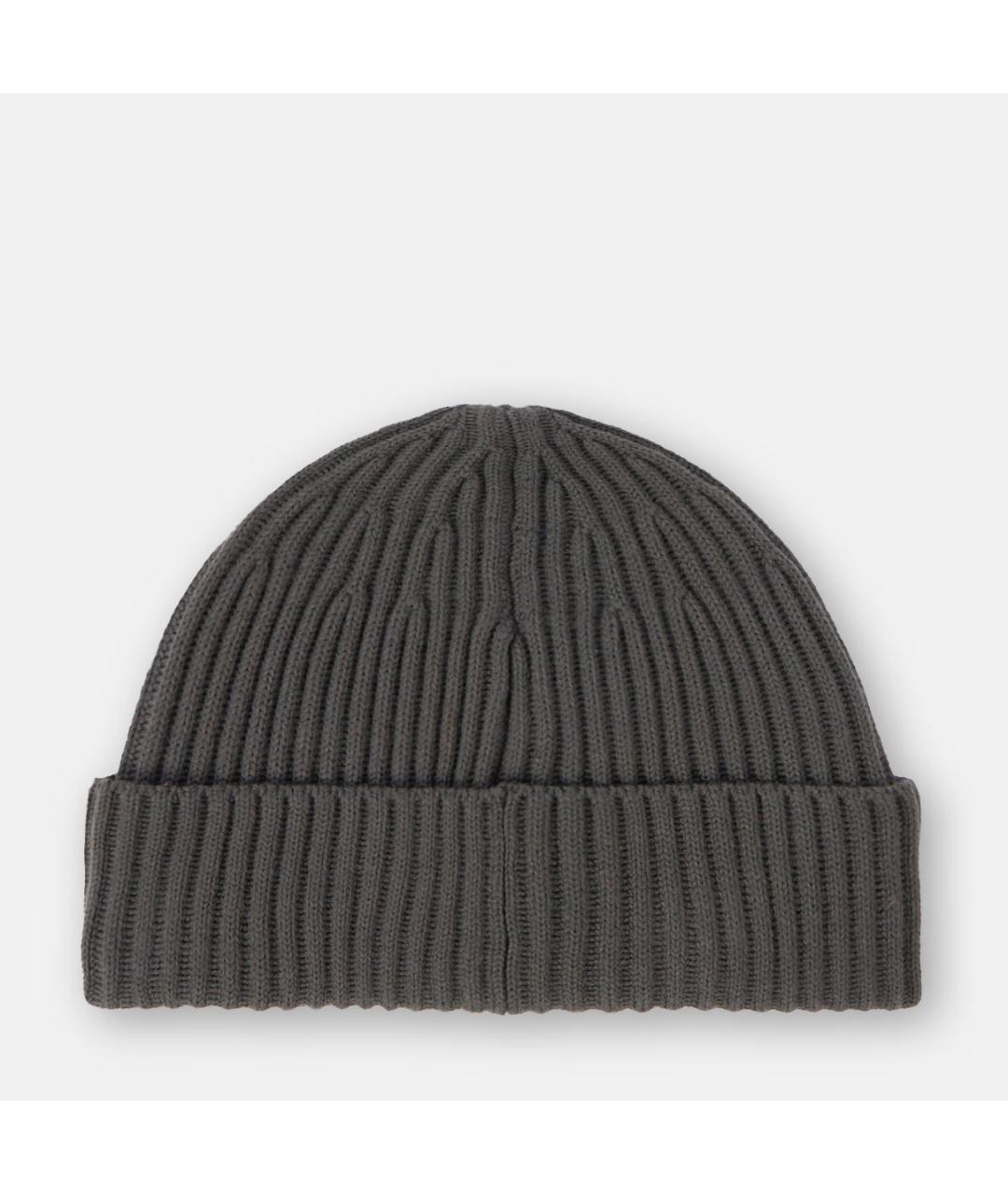 STONE ISLAND Антрацитовая шерстяная шапка, фото 2