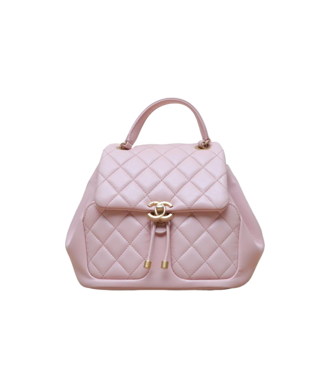 CHANEL Розовая кожаная сумка через плечо, фото 1
