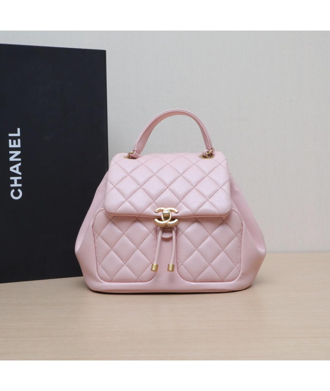 CHANEL Розовая кожаная сумка через плечо, фото 2
