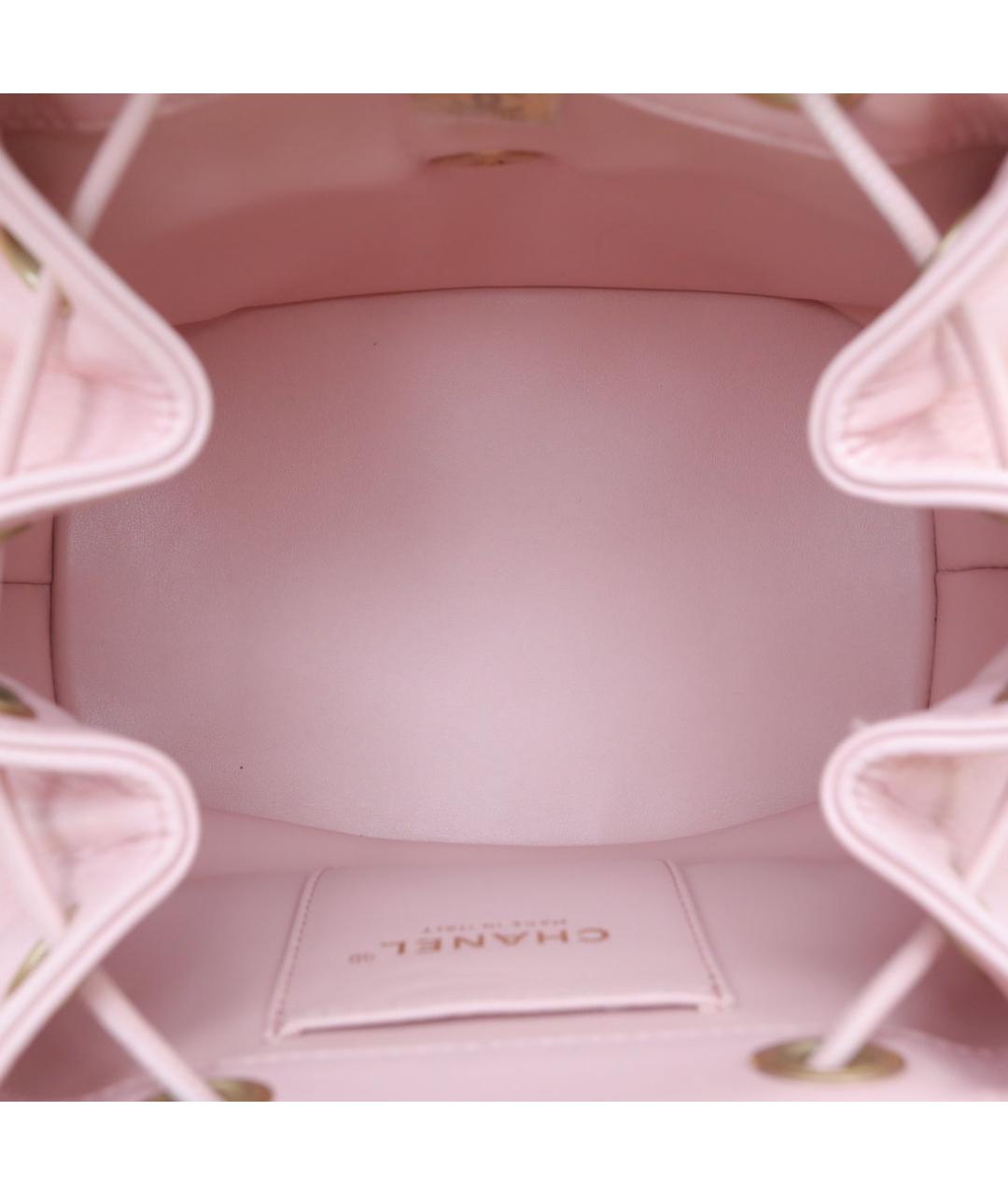 CHANEL Розовая кожаная сумка через плечо, фото 9