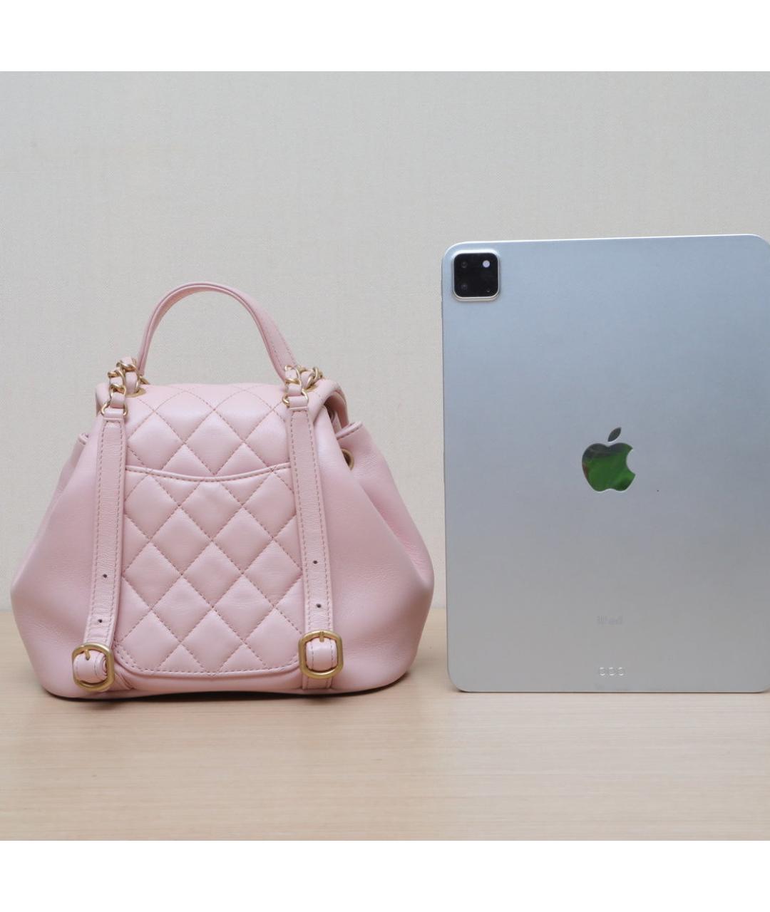 CHANEL Розовая кожаная сумка через плечо, фото 6