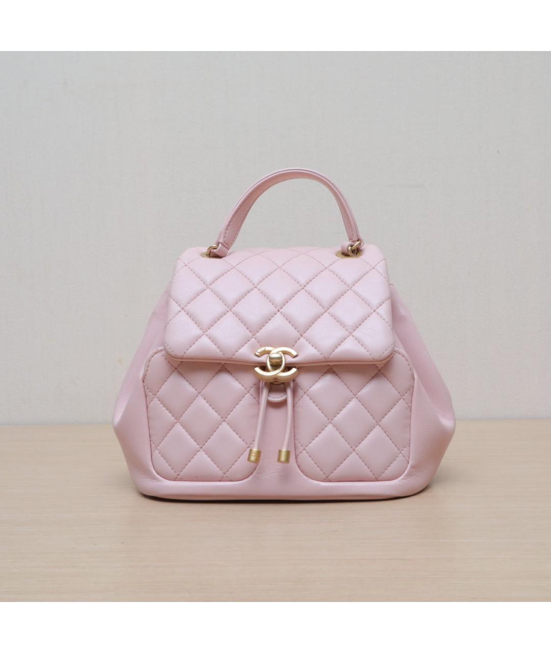 CHANEL Розовая кожаная сумка через плечо, фото 3