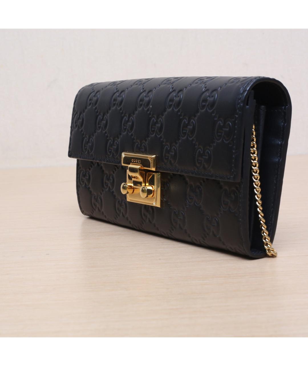 GUCCI Черная кожаная сумка через плечо, фото 4